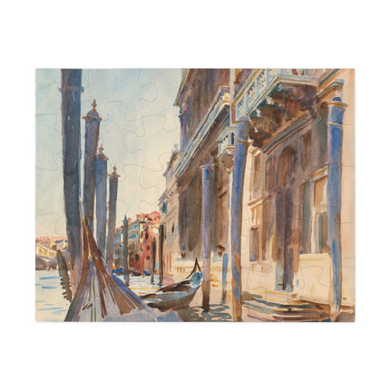 Gondola Moorings on the Grand Canal by John Singer Sargent Puzzle (30, 110, 252, 500-Piece)
