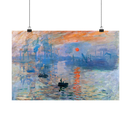 Sunrise by Claude Monet Matte Horizontal Posters