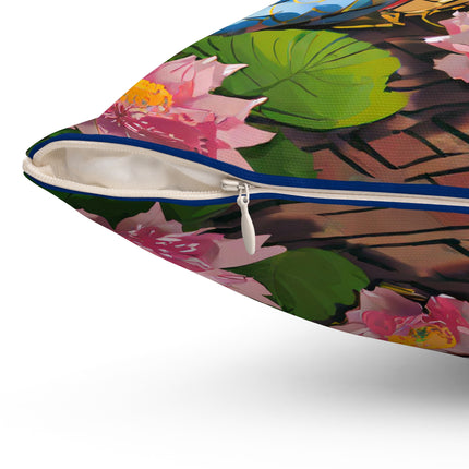 Wisdom's Guardian Spun Polyester Square Pillow