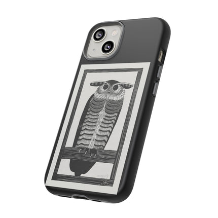 Horned Owl by Samuel Jessurun de Mesquita Phone Cases