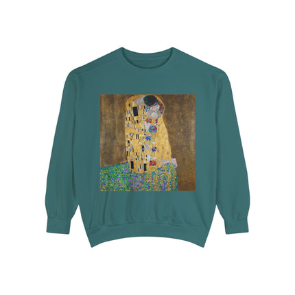 The Kiss by Gustav Klimt Unisex Garment-Dyed Sweatshirt