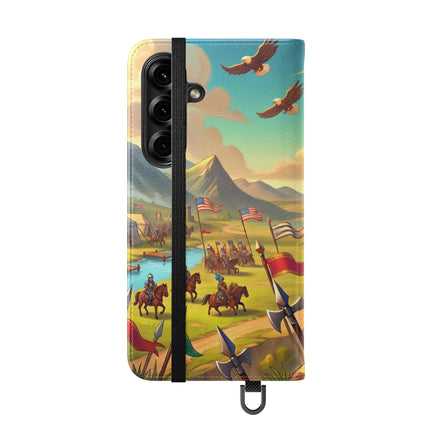 🦅⚔️ Watchful Guardian Flip Case – Courage, Leadership & Noble Adventure