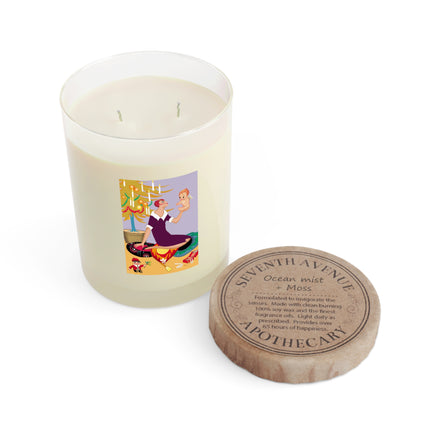 Art Deco Christmas Scented Candle - Full Glass, 11oz