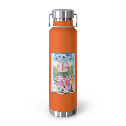 Graceful Enchantment Copper Vacuum Insulated Bottle, 22oz