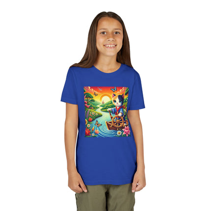 Sailor Kitten’s River Adventure Youth Short Sleeve Tee