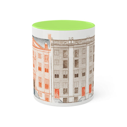 Amsterdam Canal Houses by Johan Teyler Colorful Mugs, 11oz