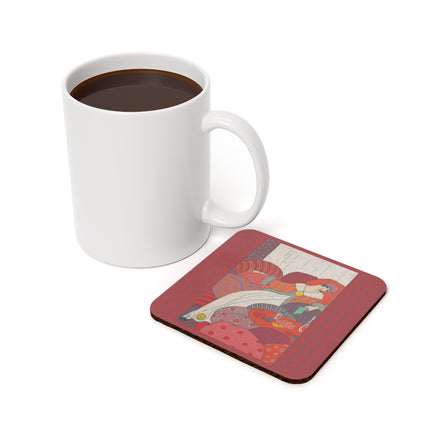 Les Coussins by Georges Lepape Cork Back Coaster