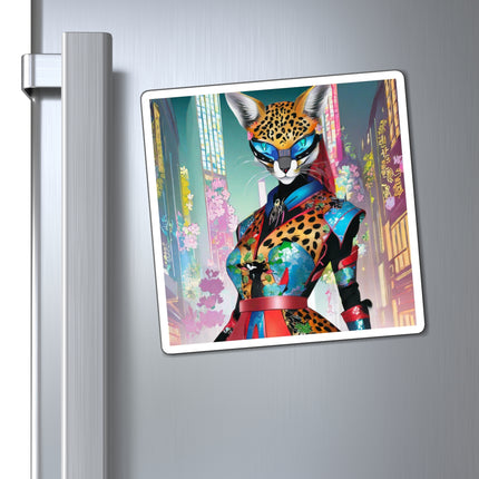 Cyber Cat Glamour Magnet (3 Sizes)