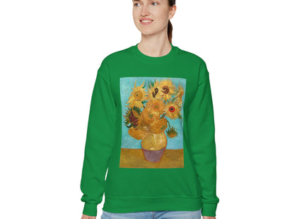 Vase with Twelve Sunflowers by Vincent Van Gogh Heavy Blend™ Crewneck Sweatshirt