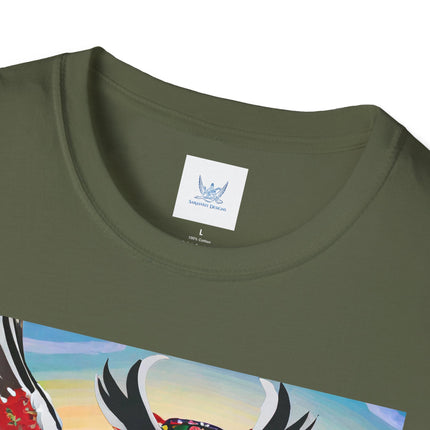 Cyberpunk Samurai Owl Softstyle T-Shirt
