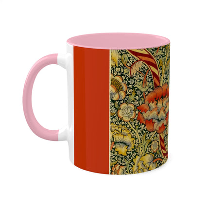 Chintz the Wandle Design by William Morris Colorful Mugs, 11oz
