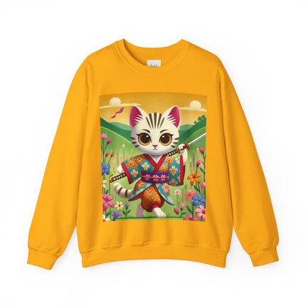 Samurai Kitten Unisex Heavy Blend™ Crewneck Sweatshirt