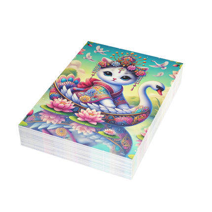 Geisha Kitten’s River Voyage Postcard Bundles (envelopes included) - Bundles of 10, 30, 50 Pieces