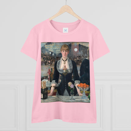 A Bar at the Folies-Bergère by Edouard Manet Women's Midweight Cotton Tee