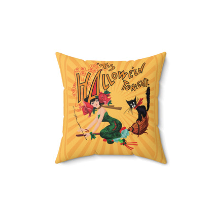 The Bewitching Ride Spun Polyester Square Pillow