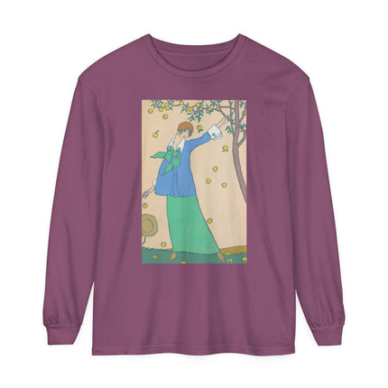 Le Verger by Georges Lepape Garment-dyed Long Sleeve T-Shirt