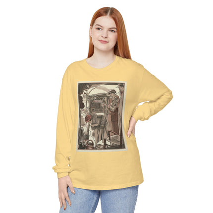 Bric-A-Brac by Fernand Siméon Garment-dyed Long Sleeve T-Shirt