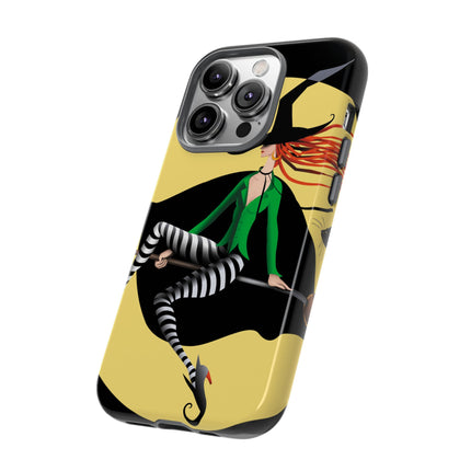 A Witch’s Moonlit Flight Phone Cases