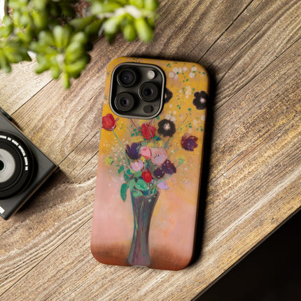 Vase of Flowers by Odilon Redon Phone Cases