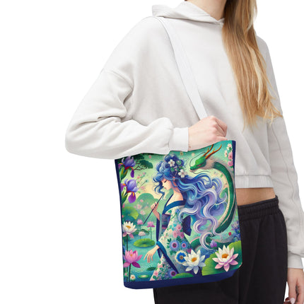 Fairy of the Koi Pond Tote Bag – Mystical Harmony & Pond Enchantment