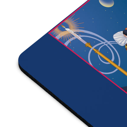 Smoke and Secrets: A Glamorous Encounter in Prohibition Mouse Pad, Round and Rectangle
