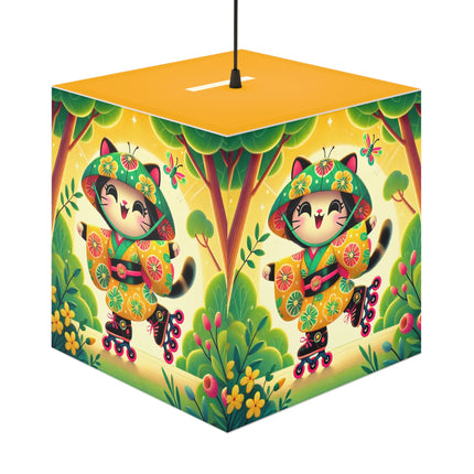 🌟🛼 Firefly Dance on Wheels Light Cube Lamp – Joyful Glow & Playful Movement