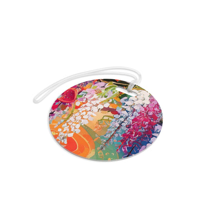 Golden Wisteria Elegance Luggage Tags