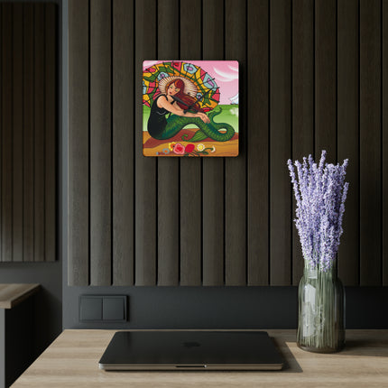 Siren Serenade by Carlo Chiostri Acrylic Wall Clock, Round and Square