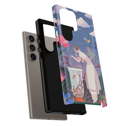 🐠🌸 The Enchanted Aquarium Garden Phone Case – Art Deco Underwater Fantasy