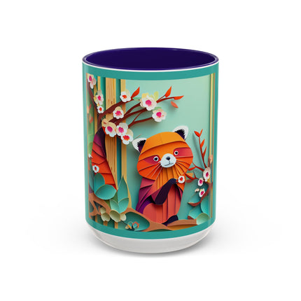 A Playful Red Panda Colorful Mugs (11oz, 15oz)