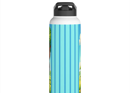 Giraffe Lookout Stainless Steel Water Bottle, Standard Lid