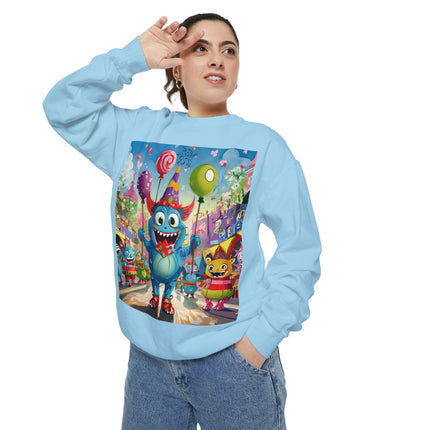 Monster Parade Madness Unisex Garment-Dyed Sweatshirt