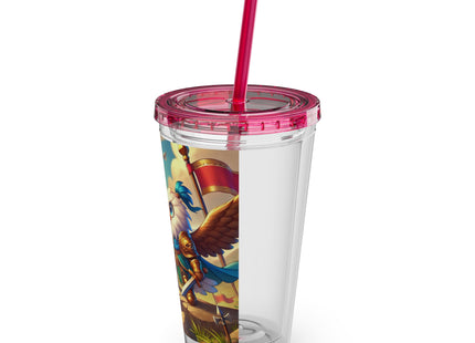Watchful Guardian Sunsplash Tumbler with Straw, 16oz