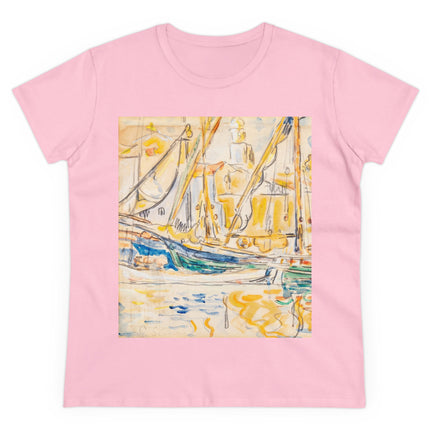Saint-Tropez by Paul Signac Women's Midweight Cotton Tee