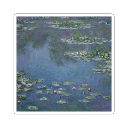 Water Lilies by Claude Monet Kiss-Cut Stickers (4 Sizes)