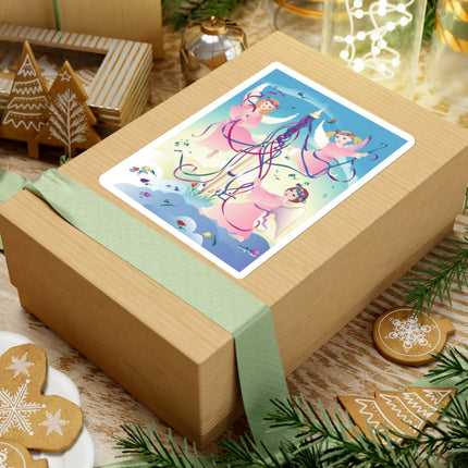 Angelic Revelry Kiss-Cut Stickers (4 Sizes)
