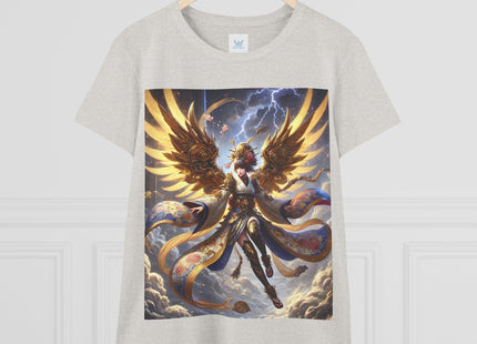 Valkyrie Descending Through Storm Women's Midweight Cotton Tee