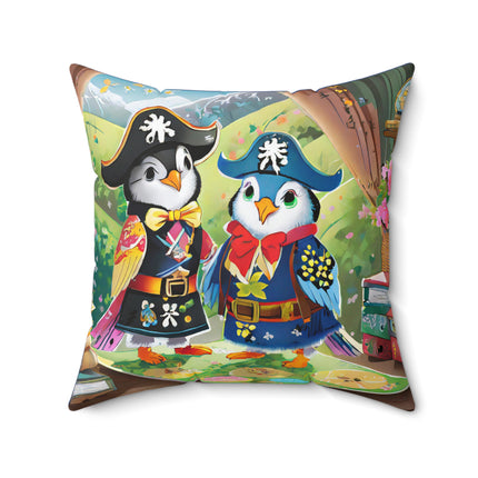 Ahoy, Matey! Spun Polyester Square Pillow