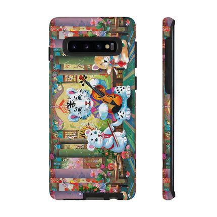 Melodies of the Snow Lion Cub Phone Cases