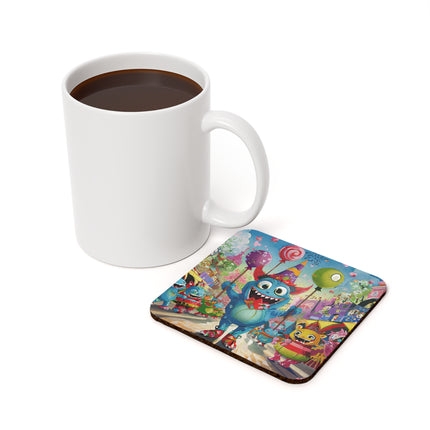 Monster Parade Madness Cork Back Coaster