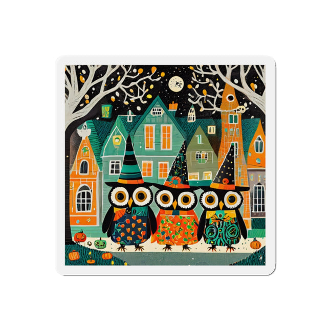 Night of the Trick-or-Treating Owlets Die-Cut Magnets (5 Sizes)