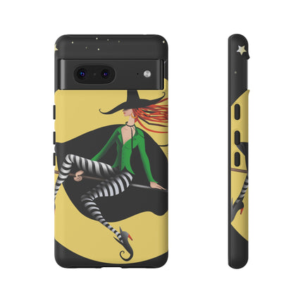 A Witch’s Moonlit Flight Phone Cases