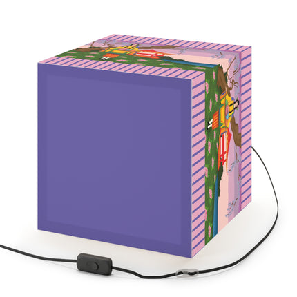 Elegance and Blooms Light Cube Lamp