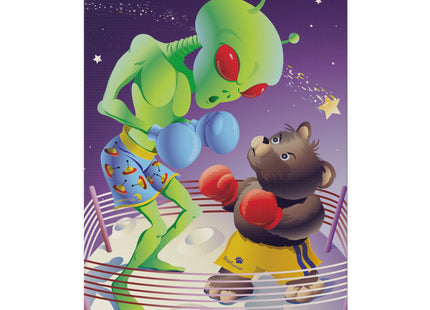 Cosmic Clash Matte Canvas, Stretched, 0.75"