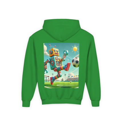 Kickoff Bot! Youth Hooded Sweatshirt – Game Day Energy & Action-Packed Fun