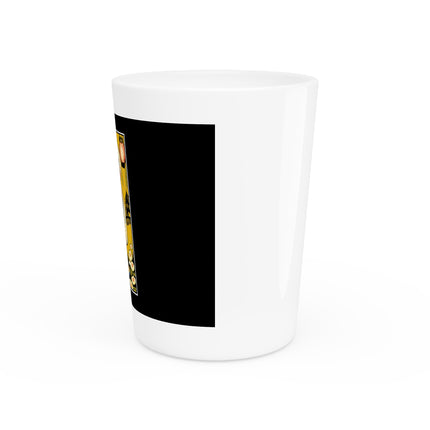 Golden Embrace Ceramic Shot Glass