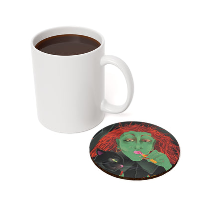 Mirror, Mirror A Witch's Touch Cork Back Coaster