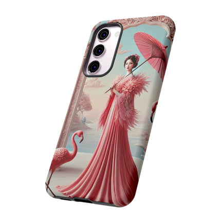 Petals, Porcelain, and Flamingos Phone Cases