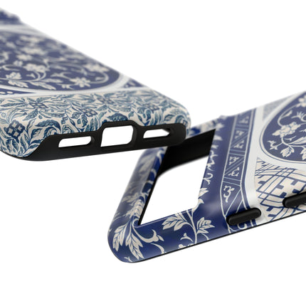 Blue Flower Pattern by Owen Jones Phone Cases