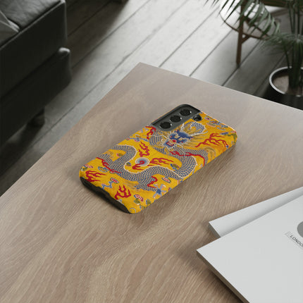 Majestic Dragon Regalia – Imperial 12-Symbol Robe Phone Cases
